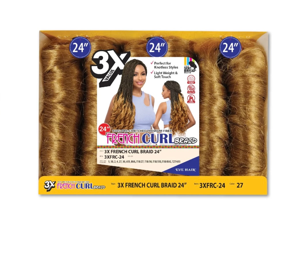 Eve 3x French Curl Braid 24”