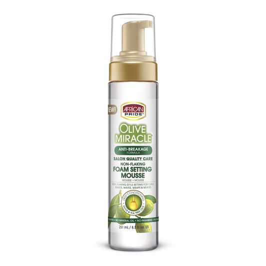African Pride Olive Miracle Foam Setting Mousse (251ml)