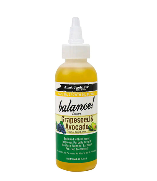 Aunt Jackie’s Balance Grapeseed & Avocado Oil (118ml)